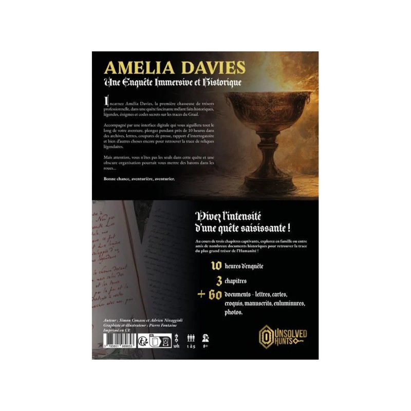 Amelia Davies : La quête du Graal