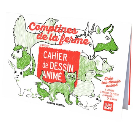 Cahier de dessin animé - les Comptines de la ferme