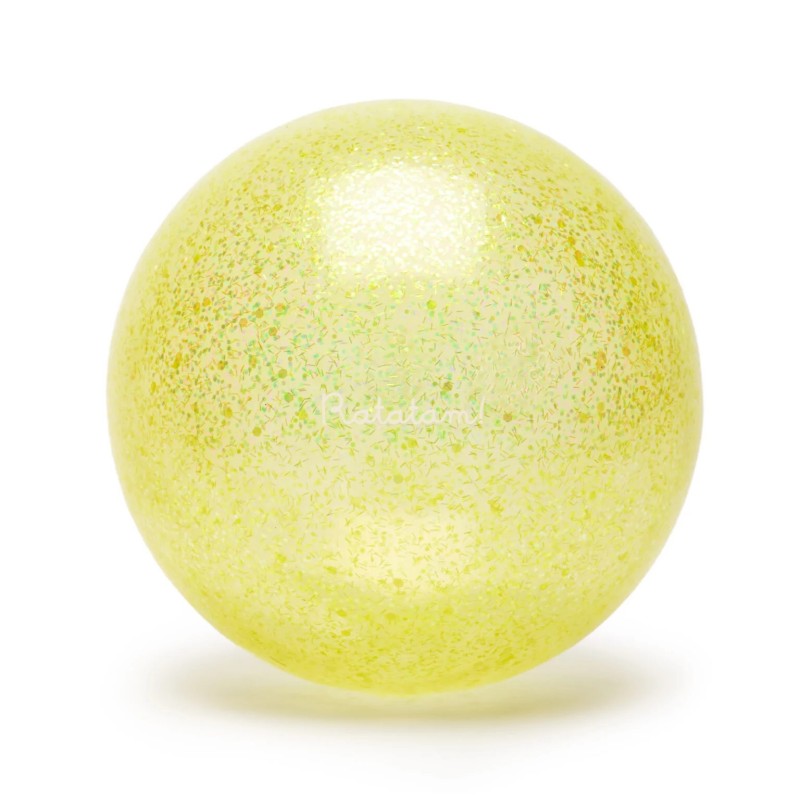 Balle de manipulation bulle jaune 10 cm - Ratatam