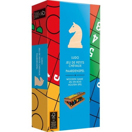 Jeu de petits chevaux en bois