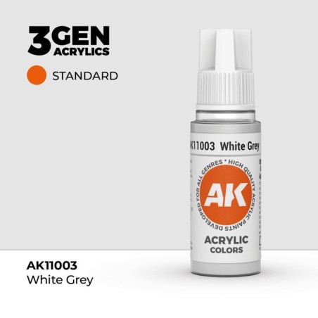 AK - Peinture 3gen : White Grey - 17 ml