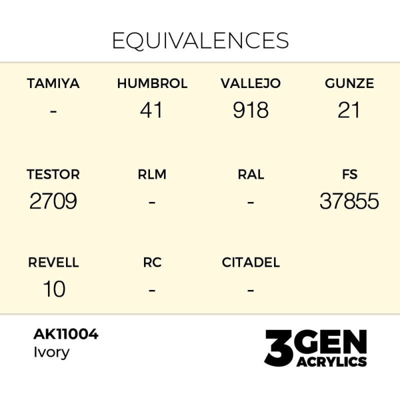  AK - Peinture 3gen : Ivory - 17 ml