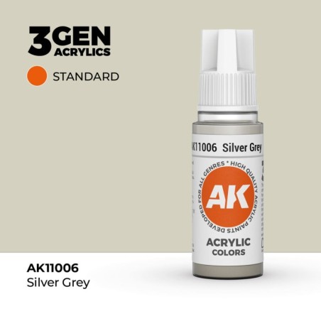 AK - Peinture 3gen : Silver Grey - 17 ml