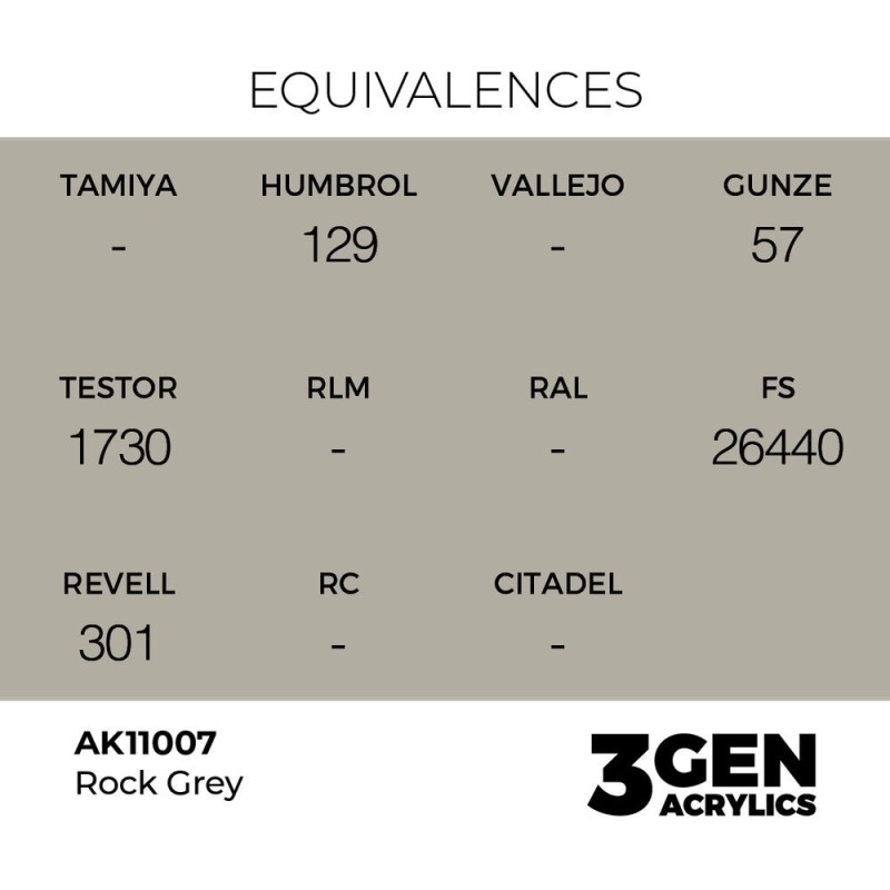  AK - Peinture 3gen : Rock Grey - 17 ml