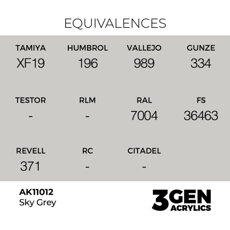  AK - Peinture 3gen : Sky Grey - 17 ml