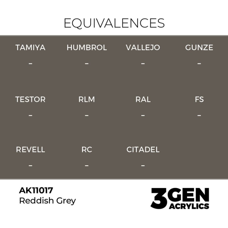  AK - Peinture 3gen : Reddish Grey - 17 ml