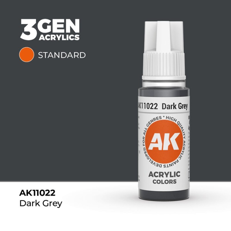 AK - Peinture 3gen : Dark Grey - 17 ml