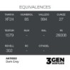  AK - Peinture 3gen : Dark Grey - 17 ml