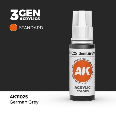 AK - Peinture 3gen : German Grey - 17 ml