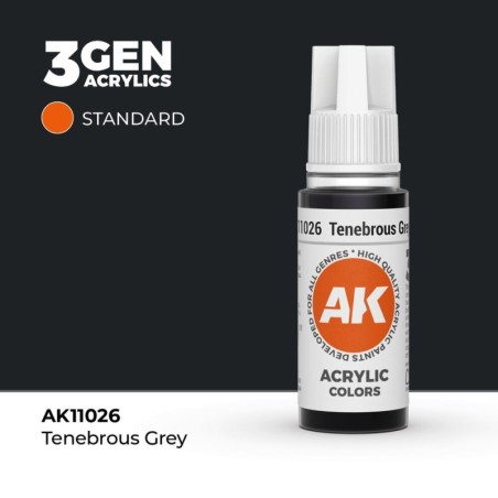 AK - Peinture 3gen : Tenebrous Grey - 17 ml