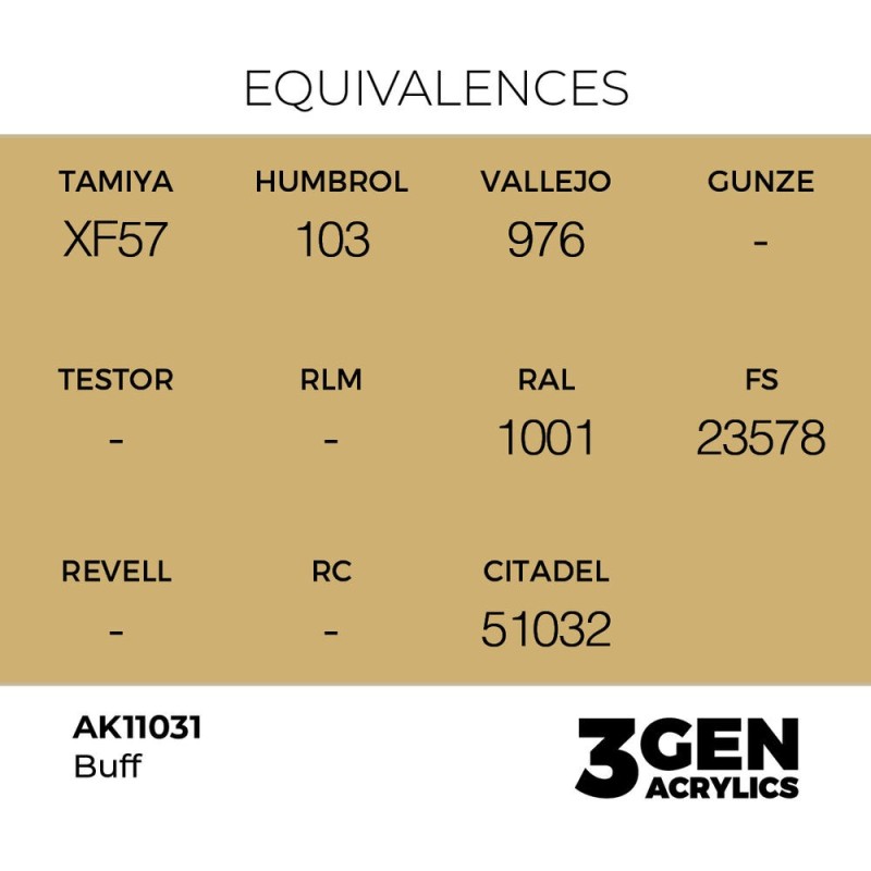  AK - Peinture 3gen : Buff - 17 ml