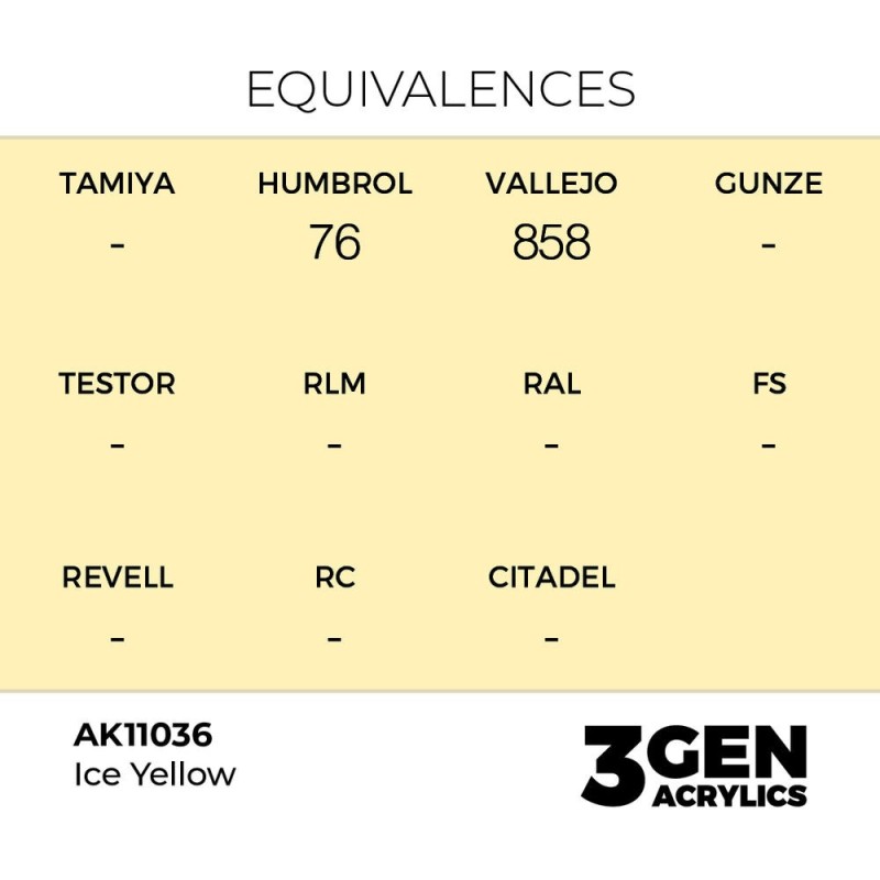  AK - Peinture 3gen : Ice Yellow - 17 ml