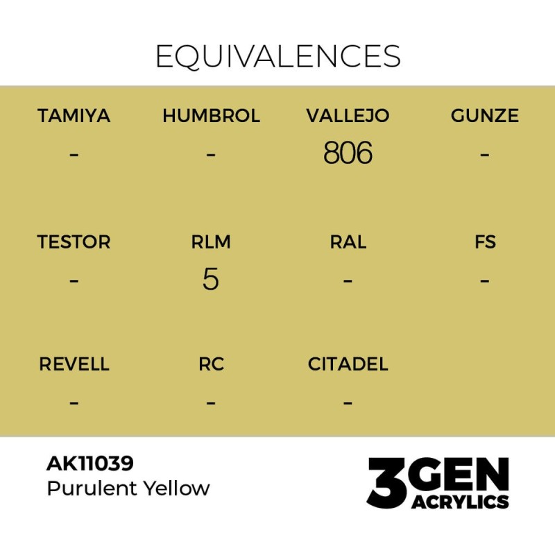  AK - Peinture 3gen : Purulent Yellow - 17 ml