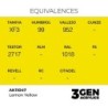  AK - Peinture 3gen : Lemon Yellow - 17 ml
