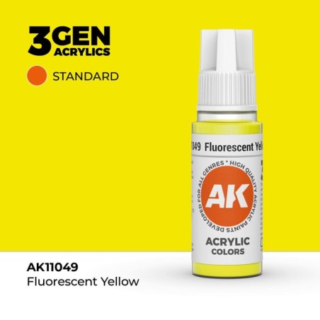 AK - Peinture 3gen : Fluorescent Yellow - 17 ml