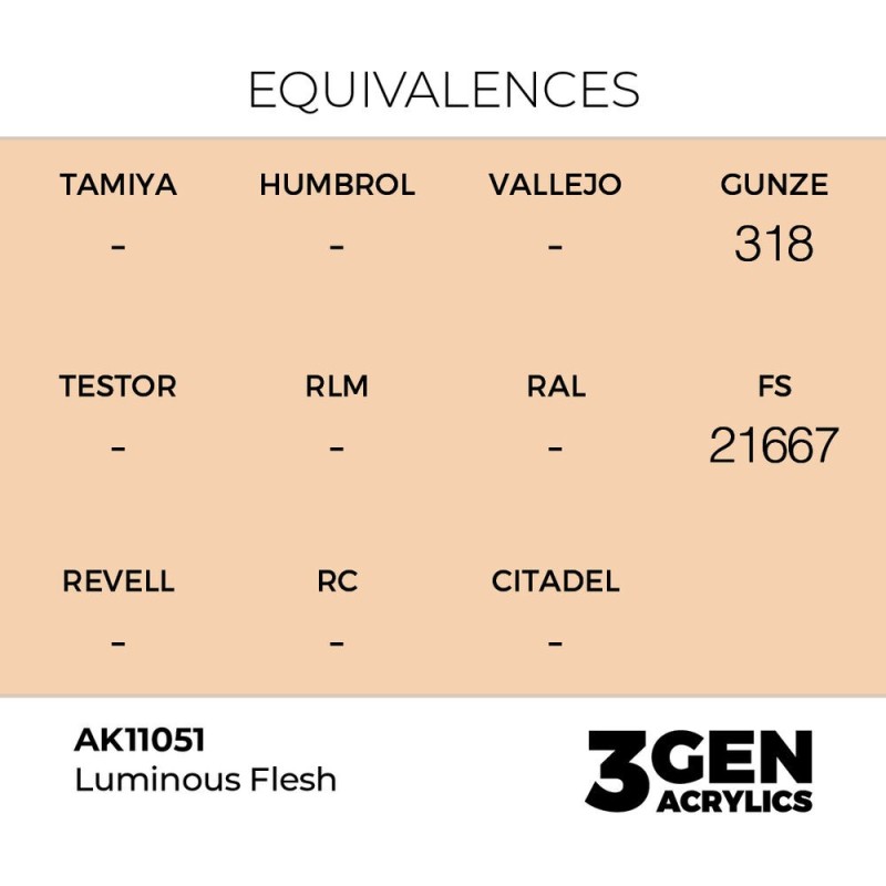  AK - Peinture 3gen : Luminous Flesh - 17 ml