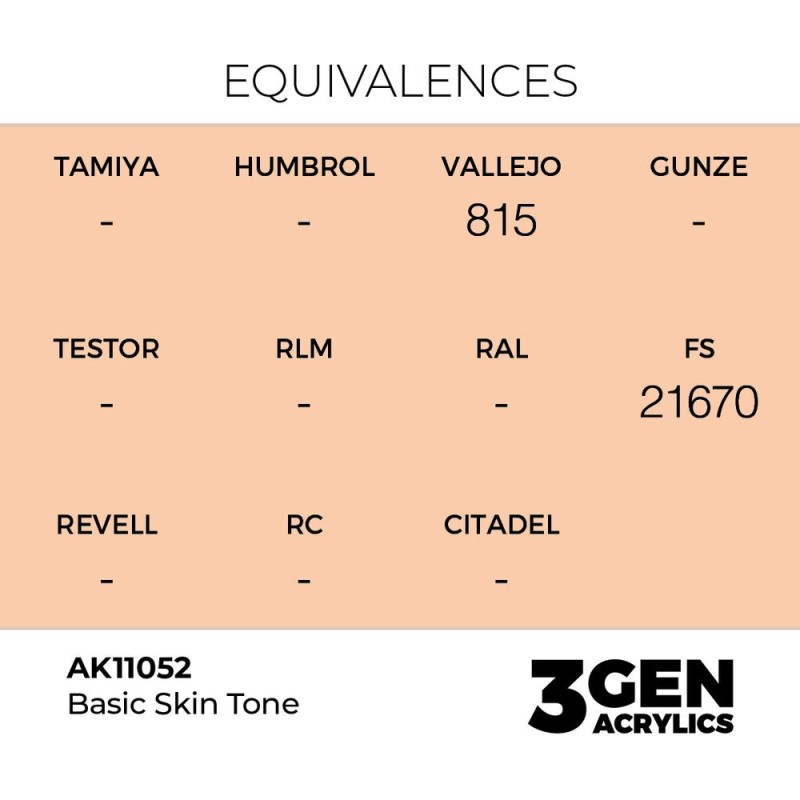 AK - Peinture 3gen : Basic Skin Tone - 17 ml