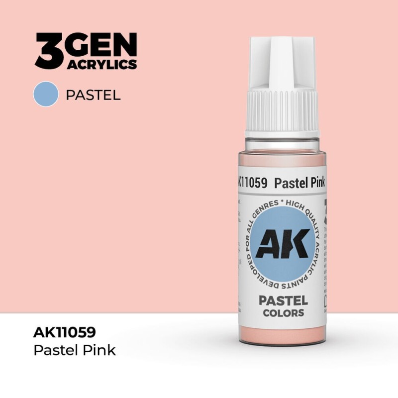 AK - Peinture 3gen : Pastel Pink - 17 ml
