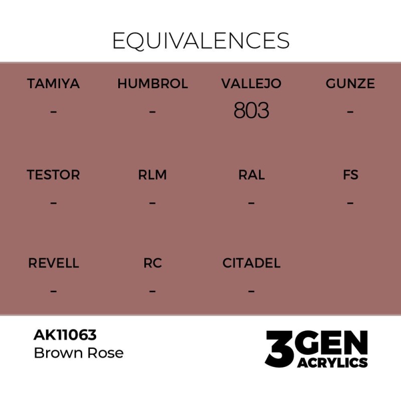  AK - Peinture 3gen : Brown Rose - 17 ml