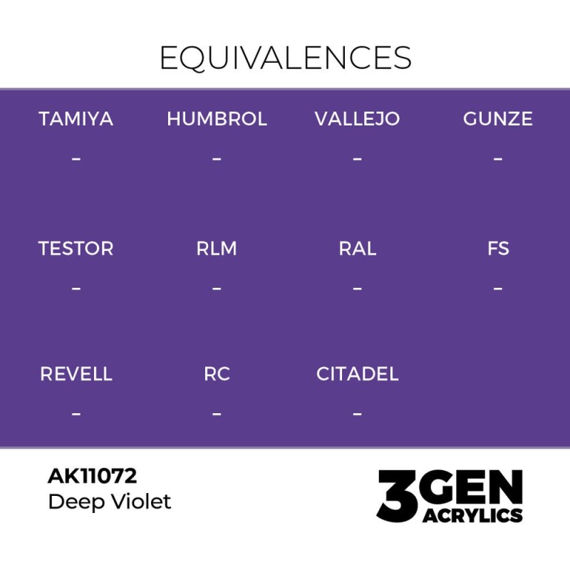  AK - Peinture 3gen : Deep Violet - 17 ml
