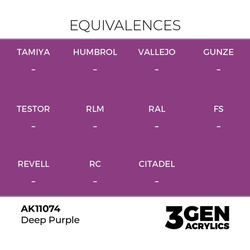  AK - Peinture 3gen : Deep Purple - 17 ml