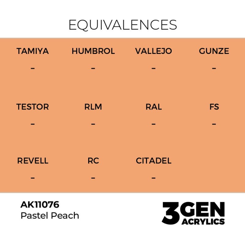  AK - Peinture 3gen : Pastel Peach - 17 ml