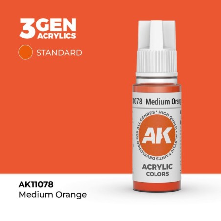 AK - Peinture 3gen : Medium Orange - 17 ml