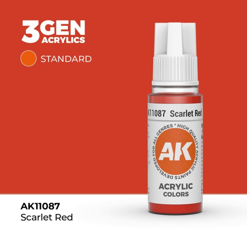 AK - Peinture 3gen : Scarlet Red - 17 ml