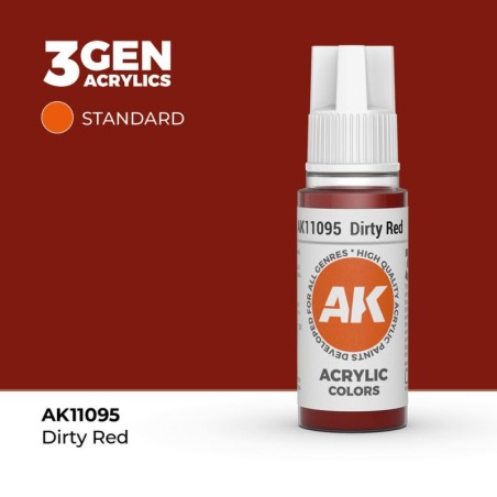 AK - Peinture 3gen : Dirty Red - 17 ml