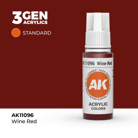 AK - Peinture 3gen : Wine Red - 17 ml