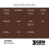  AK - Peinture 3gen : Burnt Red - 17 ml