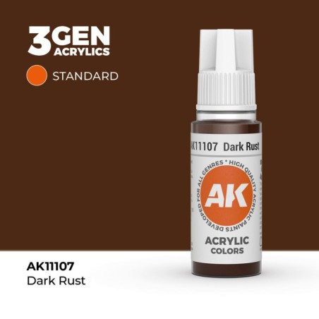 AK - Peinture 3gen : Dark Rust - 17 ml
