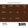  AK - Peinture 3gen : Dark Rust - 17 ml