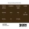  AK - Peinture 3gen : Dark Brown - 17 ml