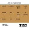  AK - Peinture 3gen : Tan Yellow - 17 ml