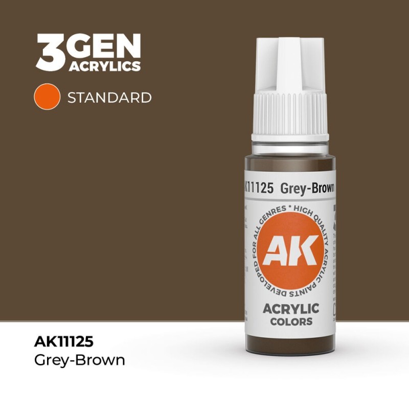 AK - Peinture 3gen : Grey - Brown - 17 ml