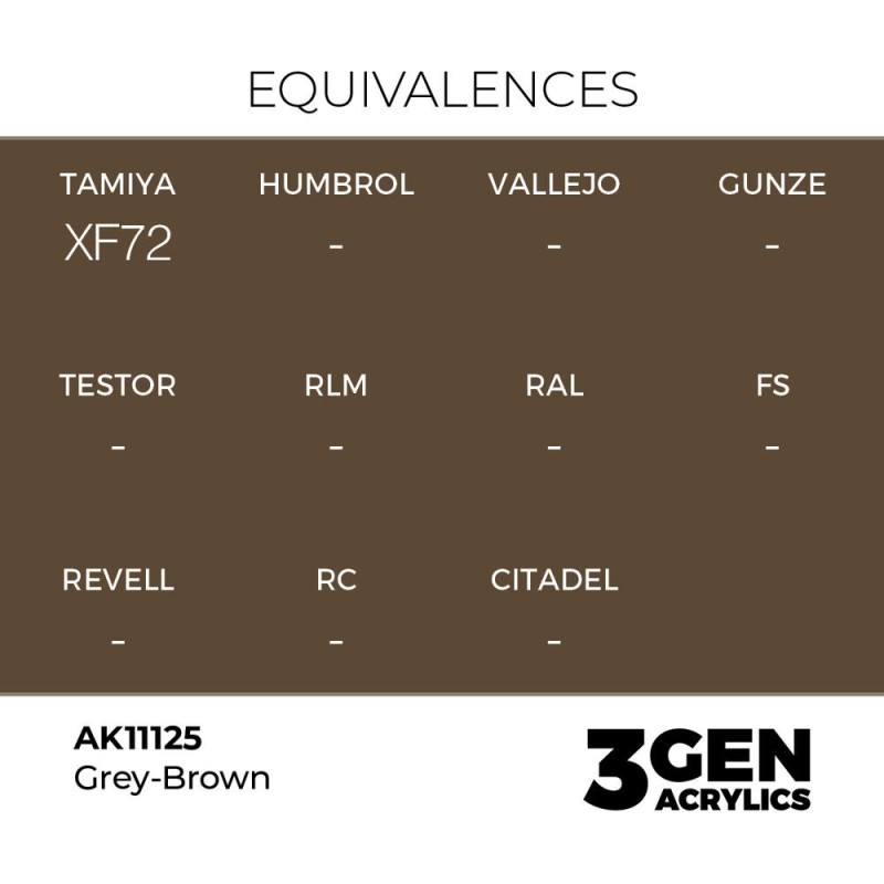  AK - Peinture 3gen : Grey - Brown - 17 ml