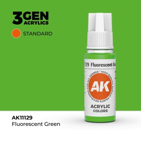 AK - Peinture 3gen : Fluorescent Green - 17 ml