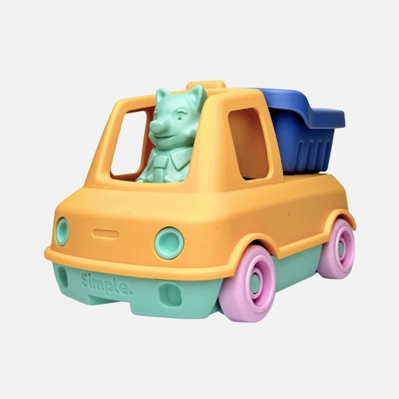 Le Jouet Simple - Camion Benne et Figurine 100% Recyclé