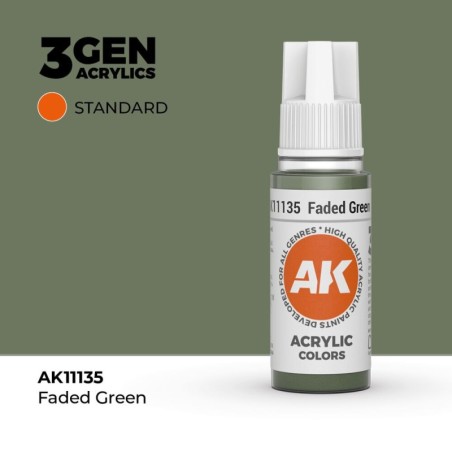 AK - Peinture 3gen : Faded Green - 17 ml