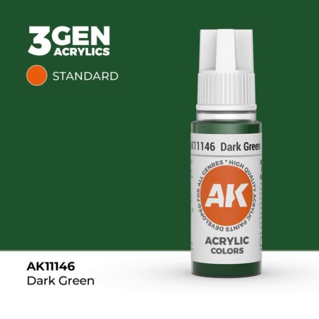 AK - Peinture 3gen : Dark Green - 17 ml
