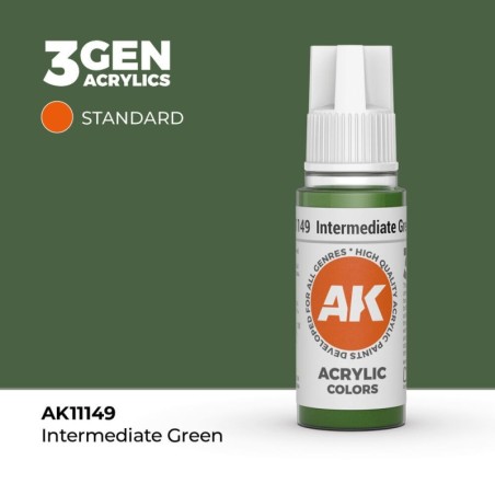 AK - Peinture 3gen : Intermediate Green - 17 ml