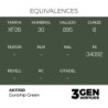  AK - Peinture 3gen : Gunship Green - 17 ml