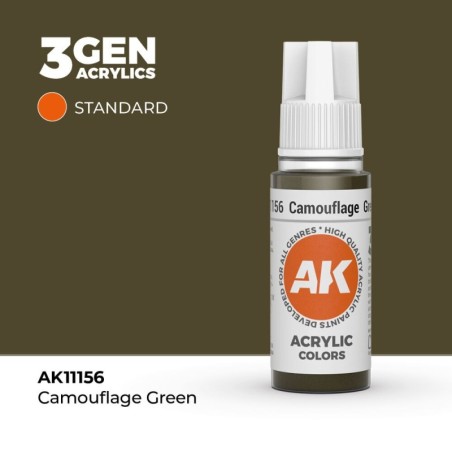 AK - Peinture 3gen : Camouflage Green - 17 ml