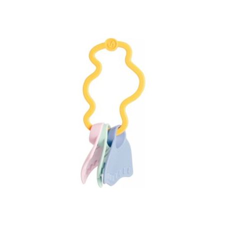Le Jouet Simple - Le Hochet Bébé en plastique 100% Recyclé - Jaune