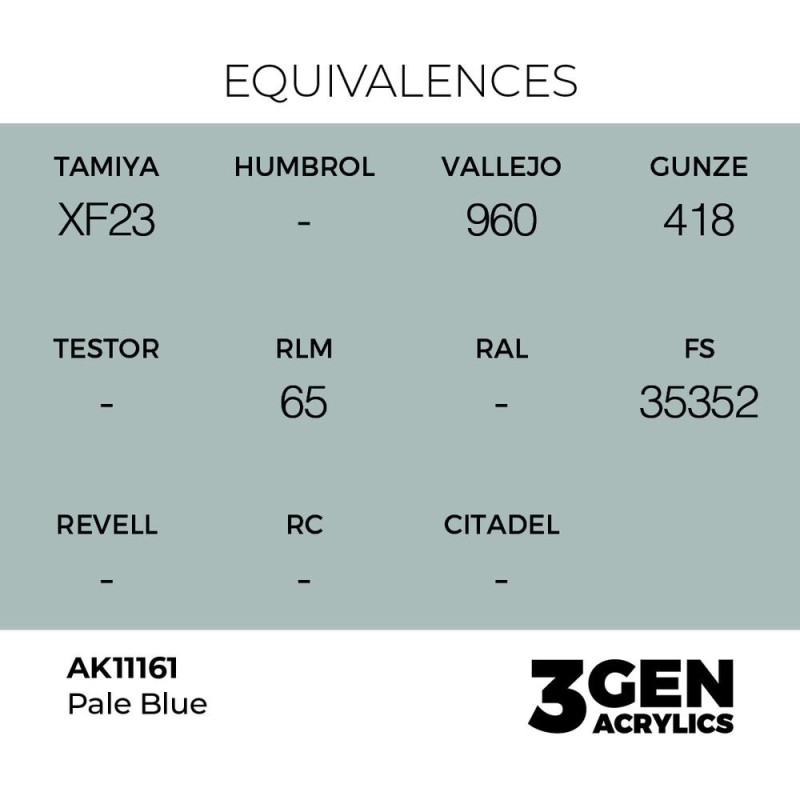  AK - Peinture 3gen : Pale Blue - 17 ml