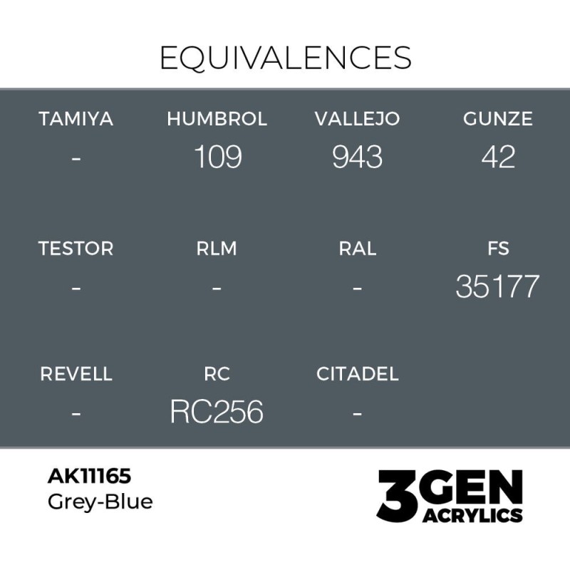  AK - Peinture 3gen : Grey - Blue - 17 ml
