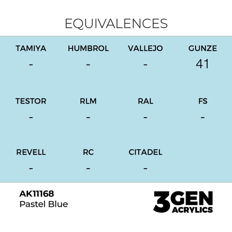  AK - Peinture 3gen : Pastel Blue - 17 ml