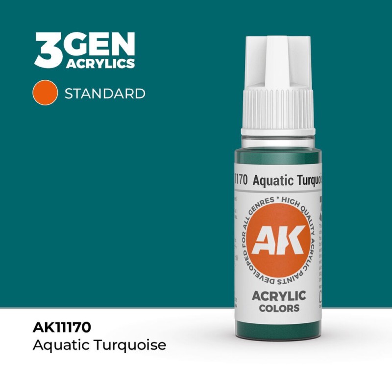 AK - Peinture 3gen : Aquatic Turquoise - 17 ml