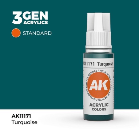 AK - Peinture 3gen : Turquoise - 17 ml